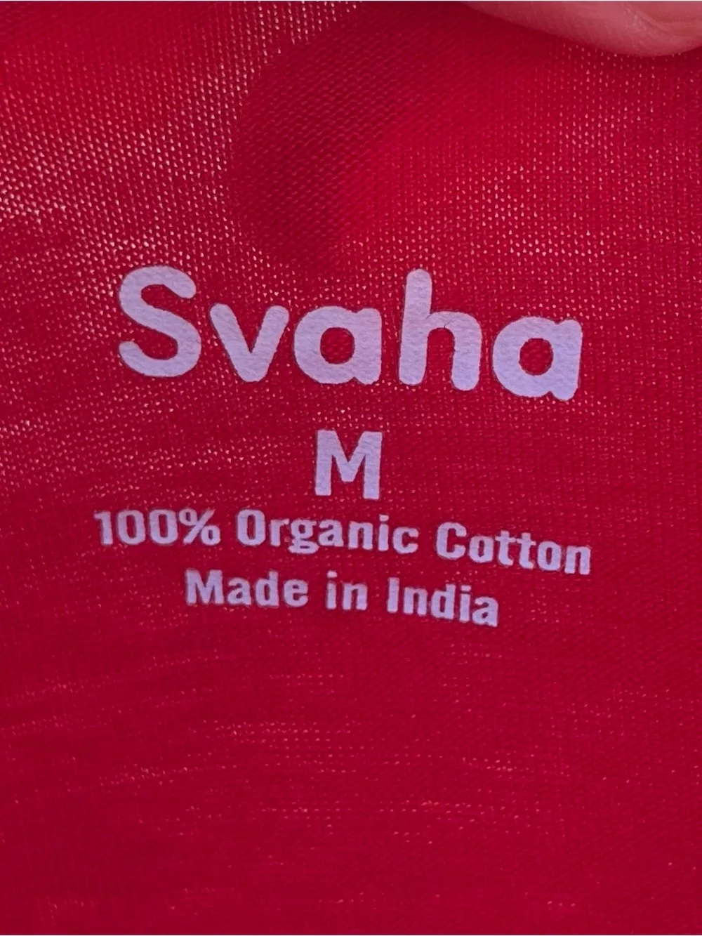 Svaha Organic Cotton 3/4 Bell Sleeve Twirl Dress Pockets Red Size M Teacher
